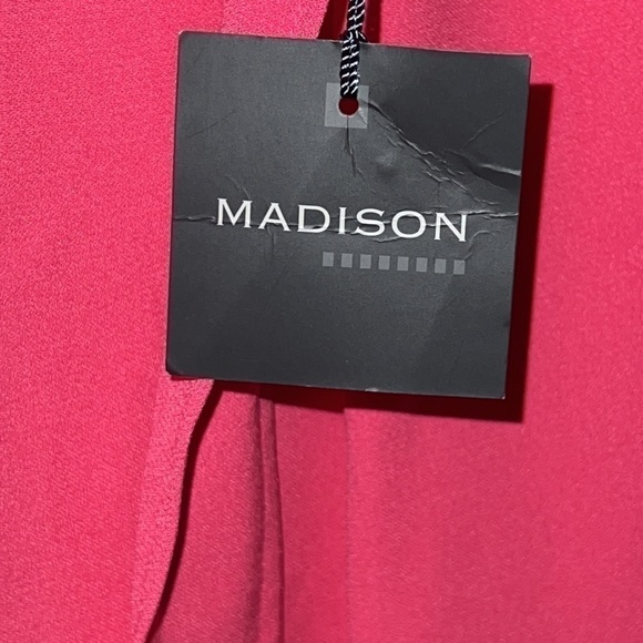 Madison High Waisted Wide Leg Capri Pants Pink Size 8 NWT - Picture 4 of 9